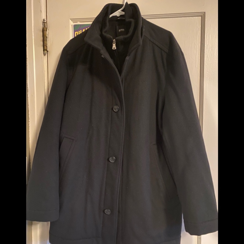 Men’s Peacoat wool double layer - Hugo Boss